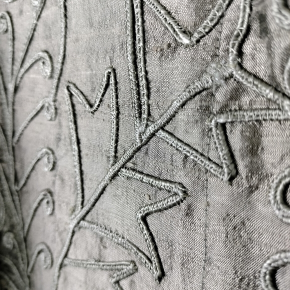 Vintage Sandy Starkman Olive Green Embroidered/Embellished Cropped Jacket Sz. S - Picture 7 of 11